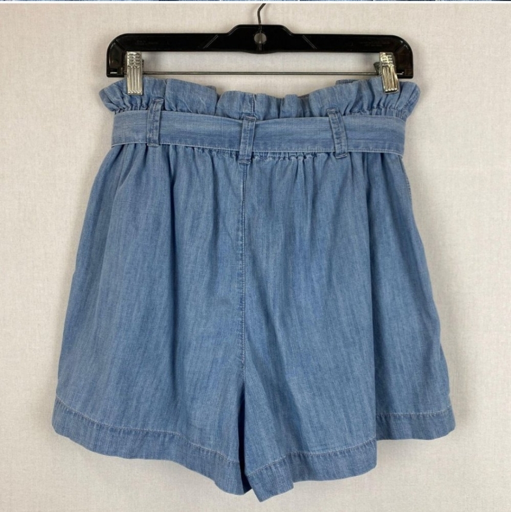 Madewell soft chambray paperbag shorts - Picture 7 of 9
